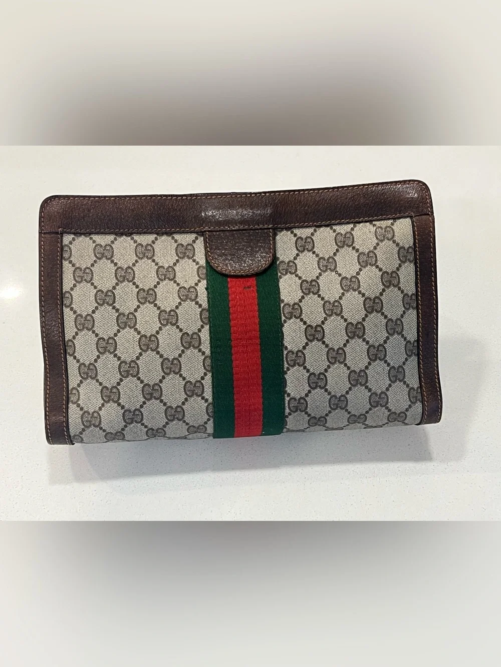 Vintage Gucci GG Supreme Web Clutch/Pouch